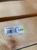 Title: Pallet of 70 lengths of redwood PSE 44mm x 89mm @2.4mDescription: Pallet of 70 lengths of
