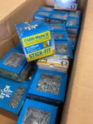 Ulti-mate ll woodscrews BZP stick-fit 38 brand new boxes of mixed sizes