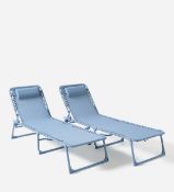 Pair of Zero Gravity Sunloungers BNIB RRP £79