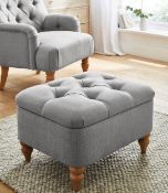 Julipa Mae Fabric Storage Ottoman BNIB RRP £99