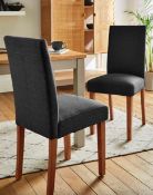 Set of 4 Ava Dining Chairs in Charcoal BNIB RRP £300