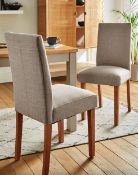 Set of 4 Ava Dining Chairs in Taupe RRP £300