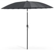 Shanghai Garden Parasol - 2.7m RRP £59 Dark Grey