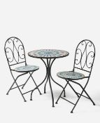 Peacock Mosaic Bistro Set RRP £149