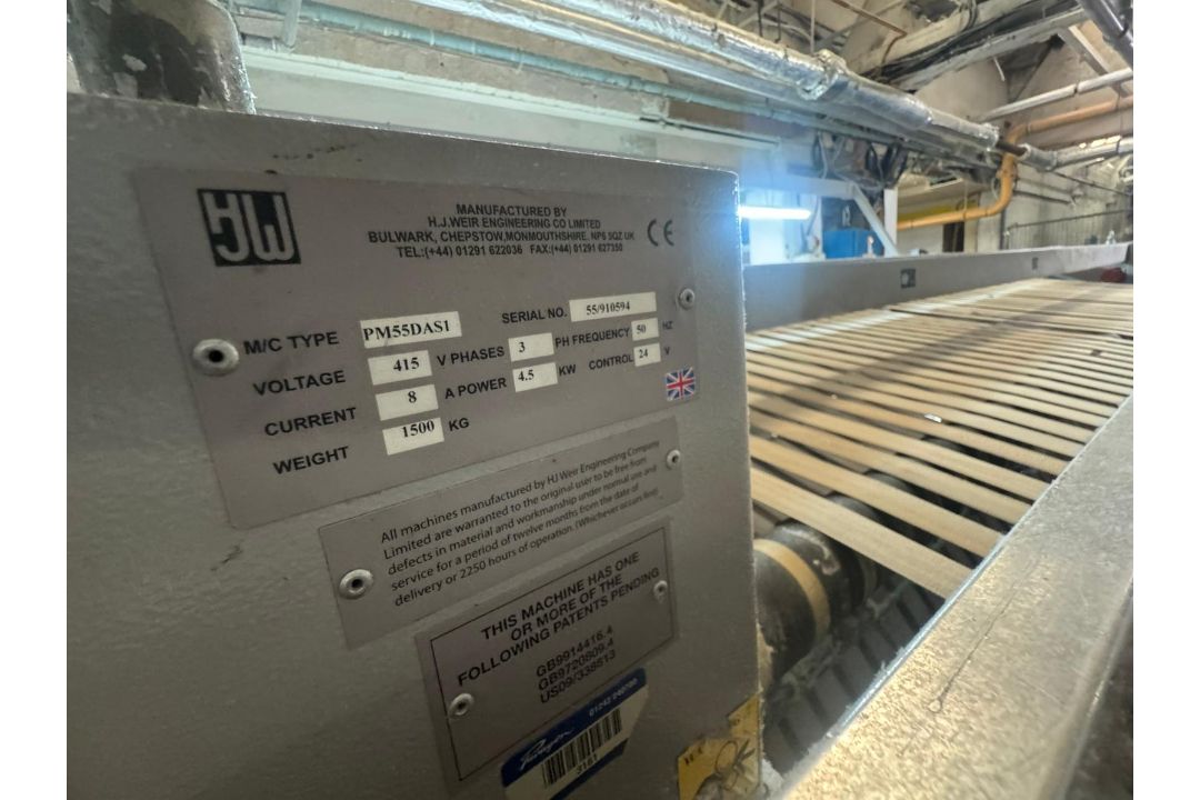 H J WEIR FOLDER WITH AUTO GRADE STACKER - Image 5 of 5