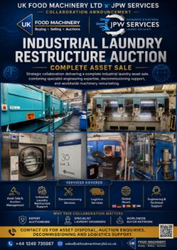 Industrial Laundry restructure  Auction – Complete Asset Sale