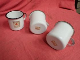 Three WW2 U.S. made cups, gifted to the UK