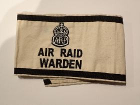 WW2 British ARP Wardens Arm Band Dated 1939