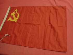 WW2 Russian flag issued in Moscow 1944 Flag in good clean condition. Separate hammer and sickle