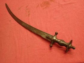 All steel Talwar sword Heavyweight Talwar with a curved 792 mm blade. All steel hilt with no