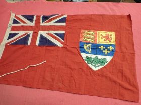 WW2 Canadian 1939 dated flag With Canadian ordnance issue mark to the hem. Multi-piece construction.
