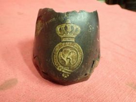 Horse's hoof, Egypt 1882, a "moonlight charger" Souvenired hoof from a horse that took part in the
