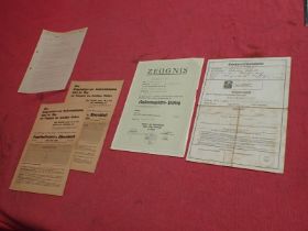 3rd Reich German forms and documents A two-page typed letter relating to the SS dated Jan 1936.