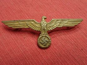 WW2 German Kriegsmarine summer weight tunic eagle Assman made metal breast eagle for the lightweight