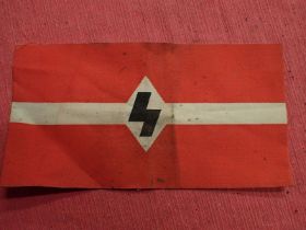 3rd Reich German Deutsches Jungvolk armband Printed armband with plain edging. Some random