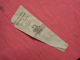 3rd Reich period packet for a Hitler Youth knife Rare paper packet for an Eickhorn made HJ knife.