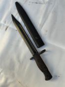 British Army No 5 Jungle Carbine Bayonet dated 1946 Excellent condition marked P for Poole Arsenal