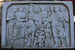 Marble high relief