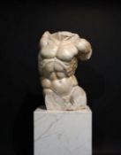 Sculpture, Torso of Laocoon in giallo antico marble