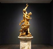 Bronze sculpture, Rape of the Sabine Women, H. 126 cm