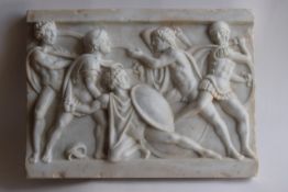 Ancient Roman style battle relief