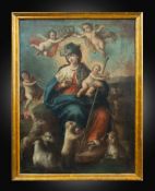 Antique painting of The Divine Shepherdess, 17th century