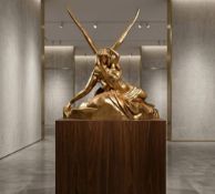 Bronze Cupid and Psyche after Canova