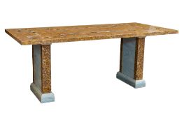 Sicilian Jasper and Giallo Antico Table
