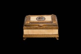 Champlevé jewelry box