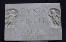 Marble epigraph