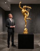 Mercury in gilded bronze