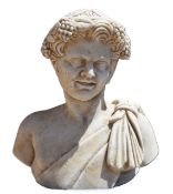 Marble bust of Bacchus