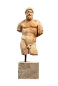 Hercules in antique yellow marble