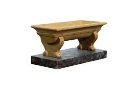 Antique Yellow marble basin