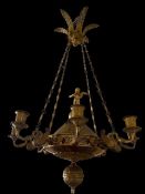 Gilded bronze chandelier