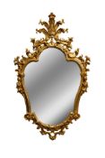 Venetian mirror in gilded wood