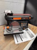 WEN 4" X 36" BELT AND 6" DISC SANDER, MODEL 6502T