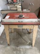 4" DRUM SANDING TABLE W/ FENCE, 1/4 HP, TABLE MEASURES 32" X 24", 35-1/2" TABLE HT