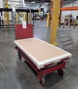 ULINE DOUBLE SCISSOR LIFT TABLE, MODEL H-1784, 20" X 36", 770 LB CAPACITY