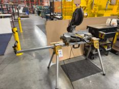 DEWALT 12" COMPOUND MITER SAW, MODEL DW715, W/ DWX724 COMPACT MITER SAW STAND
