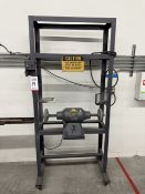 BALDOR 333B INDUSTRIAL BUFFER, 3/4 HP, 3,600 RPM, 115/230V, W/ STEEL STAND ON CASTERS