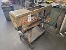 KALAMAZOO HORIZONTAL BAND SAW, 1 HP, 115V, SINGLE PHASE, 1800 RPM, ON CASTERS, 51" X 32" X 42" HT