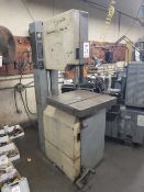 ROCKWELL/DELTA 20" VERTICAL BAND SAW, 24" X 24" TABLE, VARIABLE SPEED