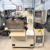MITSUBISHI DWC-90C EDM, WIRE-TYPE, V350 CNC CONTROL, XYZ TRAVELS: 11" X 9" X 6", MAX WORK PIECE: 13"