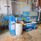 PARKSON CORP PLATE & FRAME FILTER PRESS, MODEL AFP-630-100, 24.8" X 24.8" PLATES, CAKE CAPACITY: 6