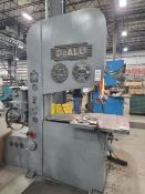 DOALL 36-W 36" VERTICAL BAND SAW, 440V, 3-PHASE, S/N 31-531090, W/ DOALL DBW-5 BLADE WELDER AND