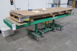 LEXCO STN-3010-2F-A LIFT TABLE CART, 30" X 120', 2,000 LB CAPACITY, CONTENTS NOT INCLUDED