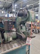 BURR KING 1-1/2" 3-WHEEL BELT GRINDER, MODEL 760, W/ KB GENESIS HYBRID DRIVE AC MOTOR SPEED CONTROL