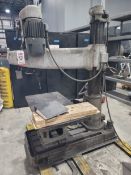 MCDONALD MACHINERY CO. L3 RADIAL ARM DRILL PRESS, 220/440V, 3-PHASE, 3.3 HP, VARIABLE SPEED, 22" X