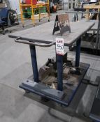 HYDRAULIC LIFT TABLE CART, 42" X 30", (NOT IN SERVICE)